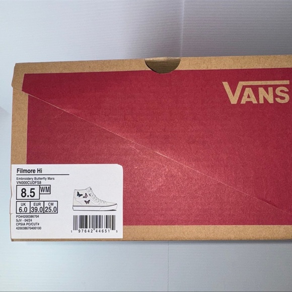 VANS Filmore Hi Embroidered Butterfly Mars Hi-Top Sneakers Sizes 7.5 - 8 - 8.5 - Picture 8 of 16